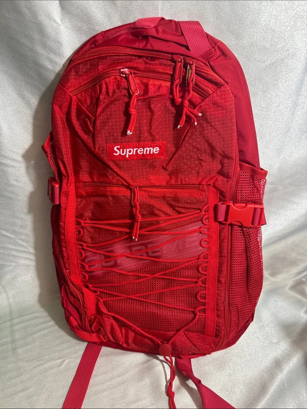 New!🔥Supreme Red Tactical-Style Backpack!🔥